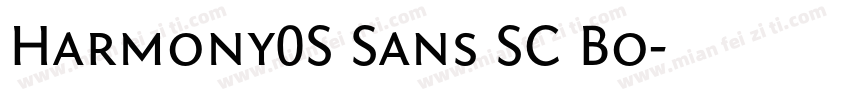 Harmony0S Sans SC Bo字体转换